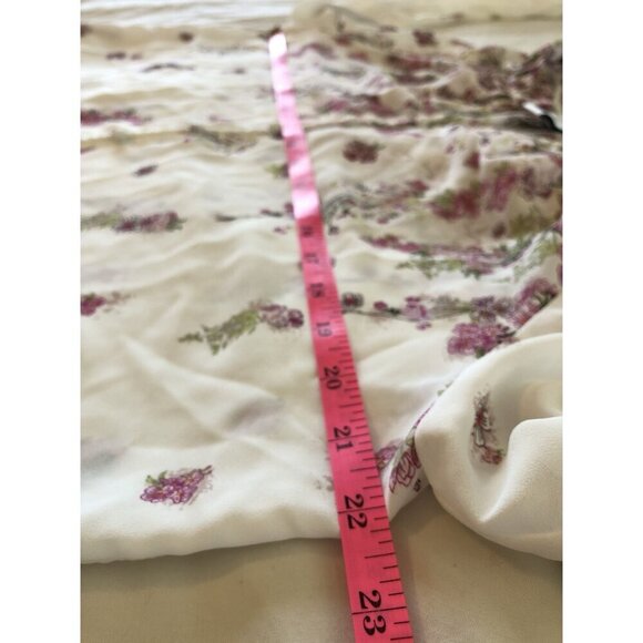 NWT Cupcakes And Cashmere Floral Print Blouse Womens L Cottagecore Bloomcore - Picture 7 of 8